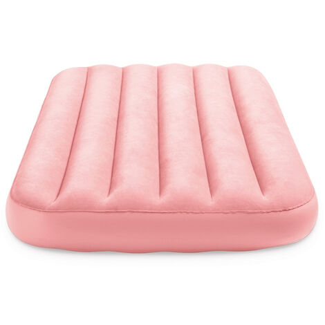 Matelas gonflable floqué pour enfant Intex - 157 - Rose