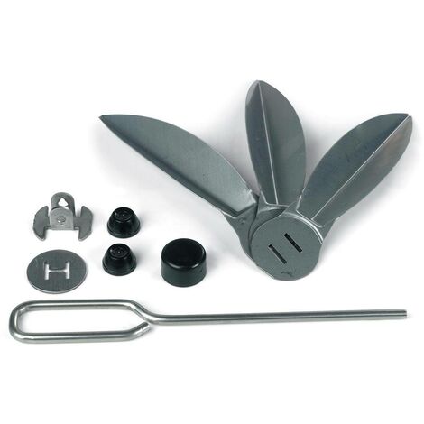 Kit d'ailettes pour barbecue charbon 47cm – 3 ailettes, levier et pièce de fixation – Compatible Weber Original et Premium