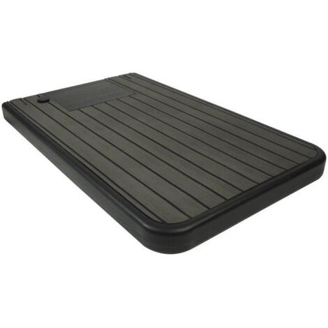 Ubbink – Support de douche solaire 20L – Réserve d'eau EVA anti-dérapante – Compatible douches 25x25cm – Couleur anthracite (1/6)