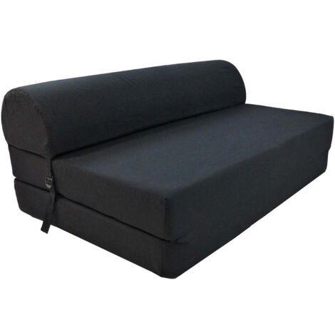 Banquette chauffeuse 2 places Coton - Noir