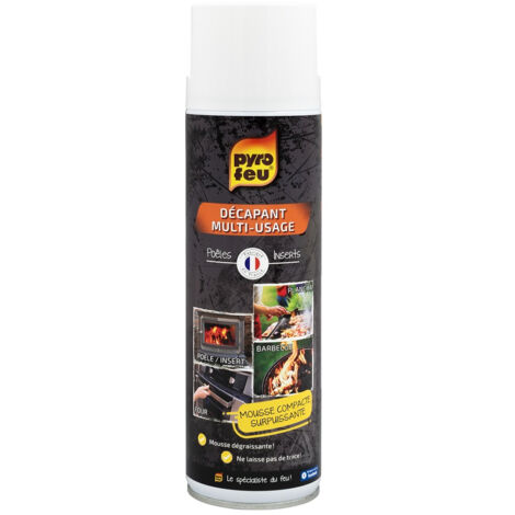 Décapant aérosol pour Cheminée, Poele, Insert ou Barbecue Pyrofeu - 500 ml