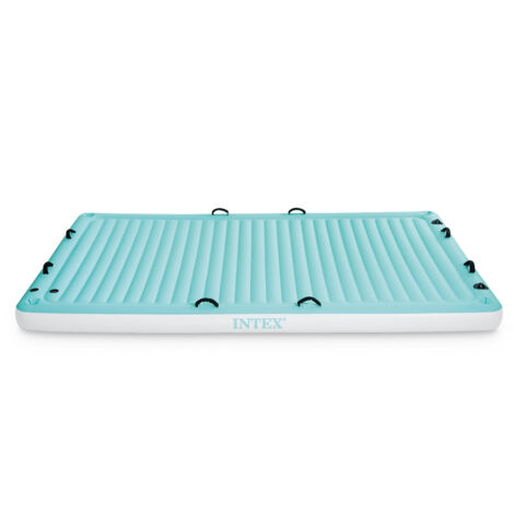 Intex – Matelas gonflable XL 310 x 183 x 18 cm – 2 chambres à air – Capacité 400 kg – 4 porte-gobelets intégrés – Technologie Fibre-Tech