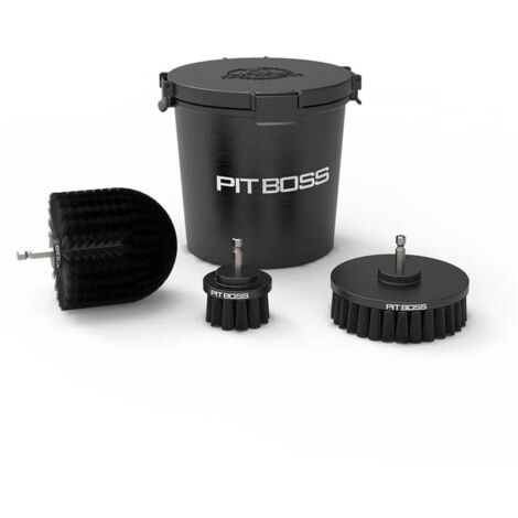Kit pour Visseuse avec 3 brosses nettoyage grilles de barbecue Pit Boss (1/2)