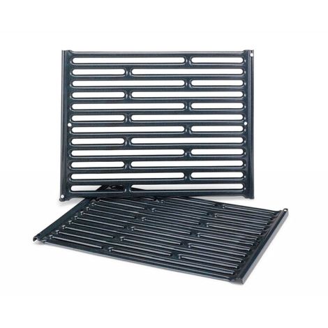 Grille de barbecue en fonte émaillée 48 x 30 cm – Répartition uniforme de la chaleur – Compatible Weber Spirit E-210/Silver A