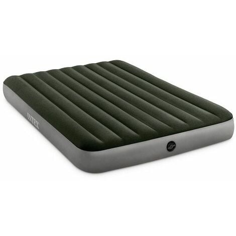 Intex Matelas Gonflable Prestige Downy 2 Personnes Gonfleur à Piles - 203 x  152 x 25 cm 