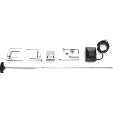 Napoleon – Rôtissoire électrique pour barbecue Prestige Pro 825 – Acier inoxydable – Charge maximale 14 kg – Rôtissoire horizontale durable