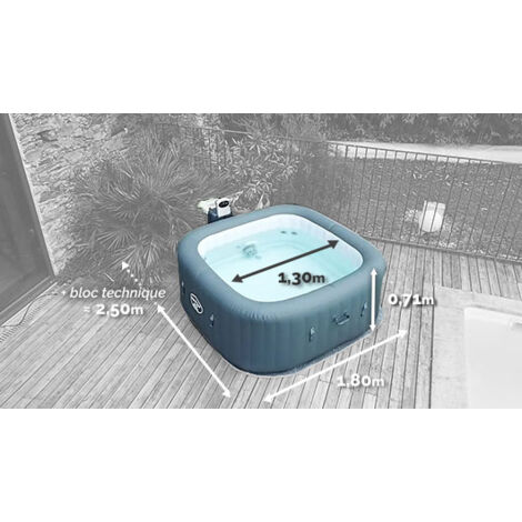 DESTOCKAGE - Spa gonflable Bestway Lay-Z Spa HAWAII HydroJet Pro 6 places