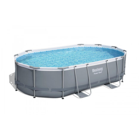 DESTOCKAGE - Piscine tubulaire Bestway Power Steel Frame 4,88 x 3,05 x 1,07 m