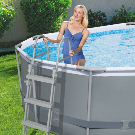 DESTOCKAGE - Piscine tubulaire Bestway Power Steel Frame 4,88 x 3,05 x 1,07 m