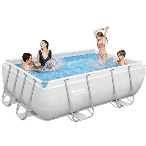 Piscine tubulaire rectangulaire Bestway Power Steel 2,82 x 1,96 x 0,84 m