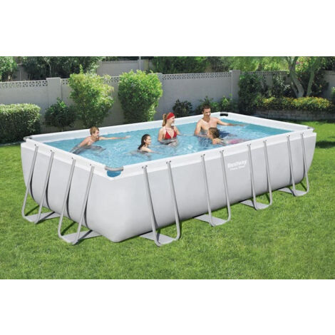 DESTOCKAGE - Piscine tubulaire rectangulaire Bestway Power Steel 5,49 x 2,74 x 1,22