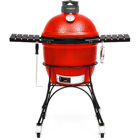 Barbecue Kamado Joe Classic Joe 2 – Fumoir en céramique – Dimensions 118.11cm L x 121.92cm H x 71.12cm D – Système de cuisson Divid & Conquer