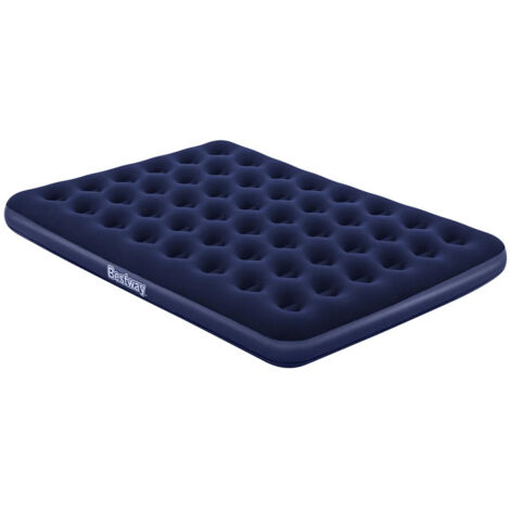 Bestway – Matelas gonflable 2 personnes 201 x 152 cm – Surface floquée confortable – Gonflage rapide avec valve large – Kit de réparation inclus (1/5)