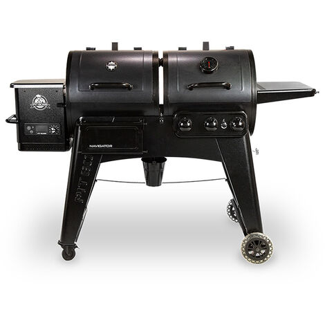 Barbecue à gaz 8-en-1 avec surface de cuisson 6995 cm² – 2 sondes à viande – Cuisson granulés bois et gaz propane – Pitboss