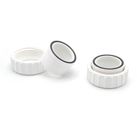 Raccord sortie ø 50 mm blanc + Joint + écrou pour pompes Poolmax TP 25-35-50-75-120-150