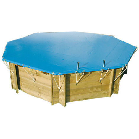 Bâche hivernage piscine rectangulaire Ubbink 555 x 300 cm (1/4)