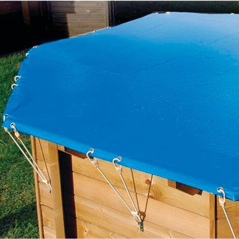 Bâche hivernage piscine octogonale Ubbink  580 cm