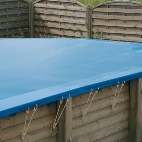 Bâche hivernage piscine octogonale longue Ubbink 820 x 400 cm (1/3)