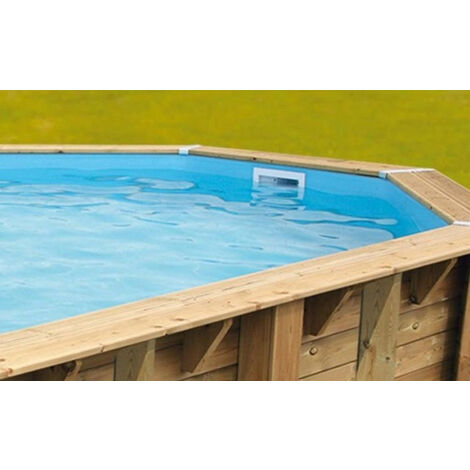 Liner piscine bleu 430 cm – Épaisseur 75/100 – Compatible avec piscines bois Ubbink et Nortland – PVC souple pour hors-sol