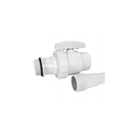 Ubbink – Vanne piscine 1/4 de tour skimmer – Bouches large et étroite – Compatible avec skimmer 7514019 – Matériaux résistants