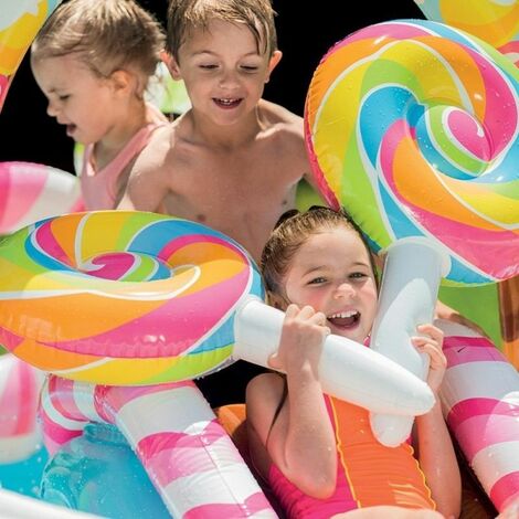 Aire de jeux gonflable "Royaume des bonbons" Intex