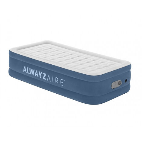 Bestway – Matelas gonflable 1 personne 191 x 97 x 46 cm – Double pompe intégrée pour regonflage silencieux – AlwayzAire (1/5)