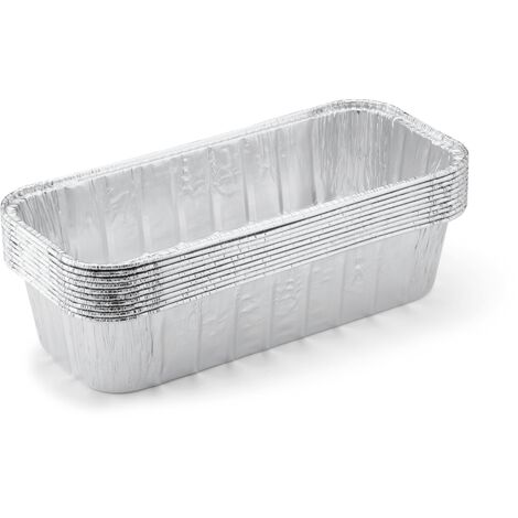 Barquettes en aluminium pour barbecue – Lèchefrite 28 x 12,5 cm – Réutilisables pour récupération des graisses – Compatible Weber SmokeFire et Summit (1/7)