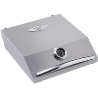 Couvercle en inox avec charnières pour plancha 40 cm – Indicateur de température – Pour cuisson à l'étouffée de légumes et viandes – Roller Grill