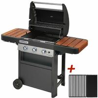 Klarstein Tomahawk 3.0 T Barbecue à gaz 3 brûleurs 3,2 kW 195€ sur Klarstein Tomahawk 3.0 T Barbecue à gaz mobile 3