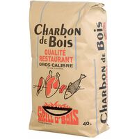 Charbon de bois 40L "Qualité Restaurant" Grill O'Bois