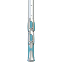 BAYROL Barre télescopique en Aluminium de 1,50 à 4,50 m - Utilisable avec Toutes Les épuisettes, brosses de Sol et Autres Accessoires Courants (diamètre 3,00 cm) - avec Bouton Pression pour Mettre