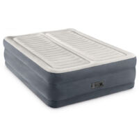Intex – Matelas gonflable 2 places – Technologie Dual Zone avec fermeté réglable – Flocage doux pour confort – Vinyle durable