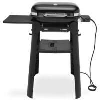 Weber – Barbecue électrique compact Lumin – Température jusqu'à 315 °C – Support pliable avec crochets – Fumage et cuisson à la vapeur