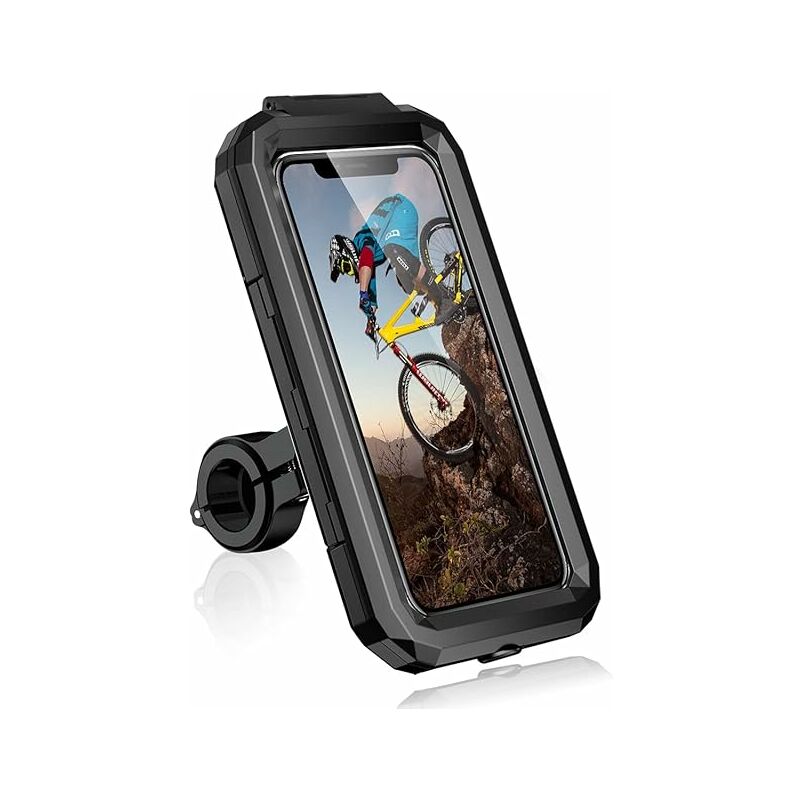 Support Téléphone Moto étanche Rotation à 360 Anti-Vibrations Support  Téléphone Vélo avec Écran Tactile Sensible