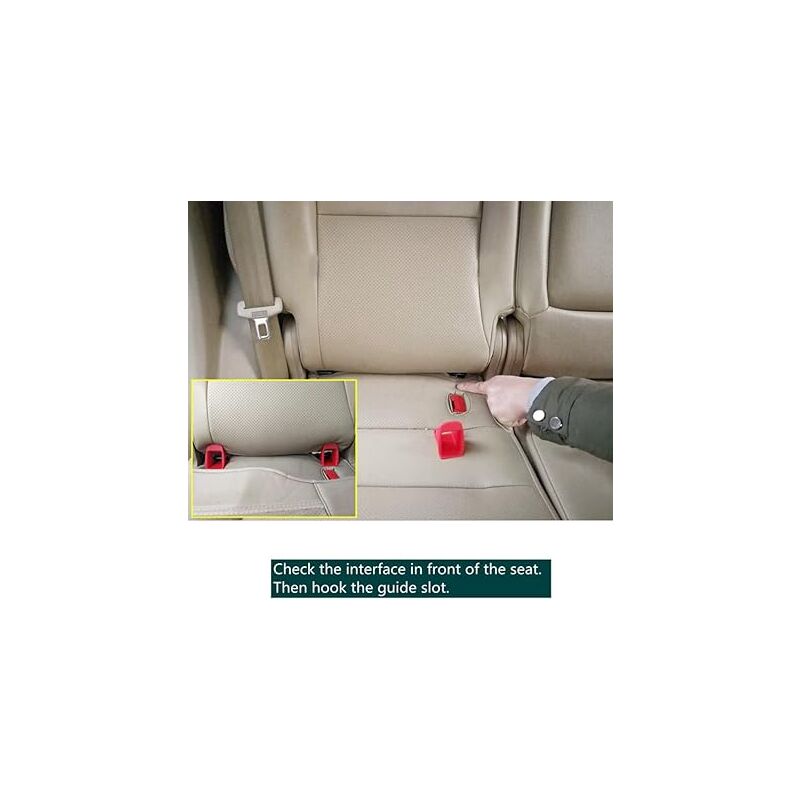 Kit de Montage d'ancrage de Retenue de Siège Enfant Universel pour Voiture  de Connecteur de Ceinture Remplacement pour ISOFIX sur SUV Compact et Hayon