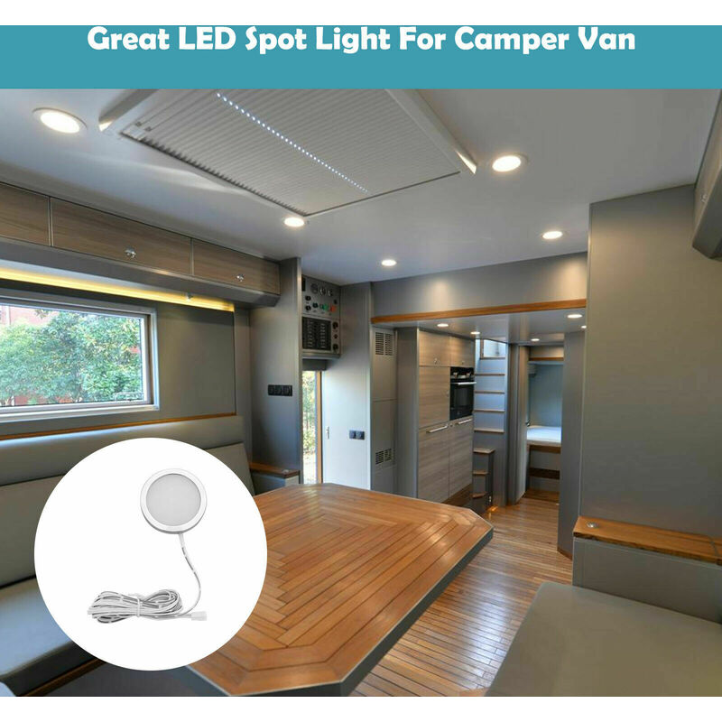 6X 12V LED Plafonnier Projecteur Variable Camping-car