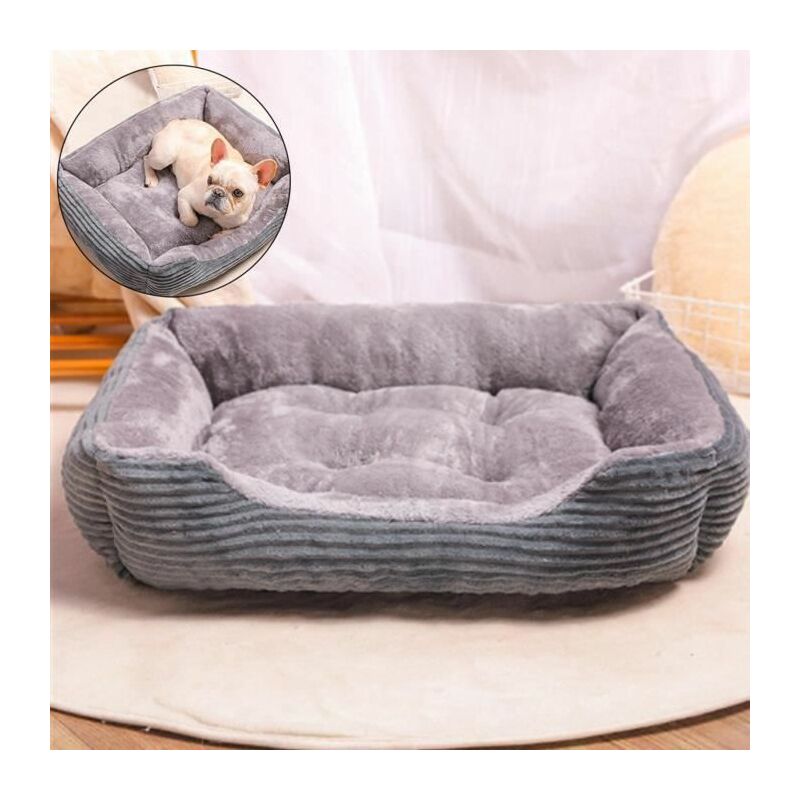 Lit pour chat en peluche doudou pour chats Chaud lit pour chien en peluche  pour chien en peluche, fond antidérapant et résistant à l