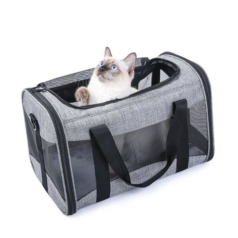 60 x 42 x 44 cm Caisse transport chien chat pliable portable voiture box  sacoche sac pour animal