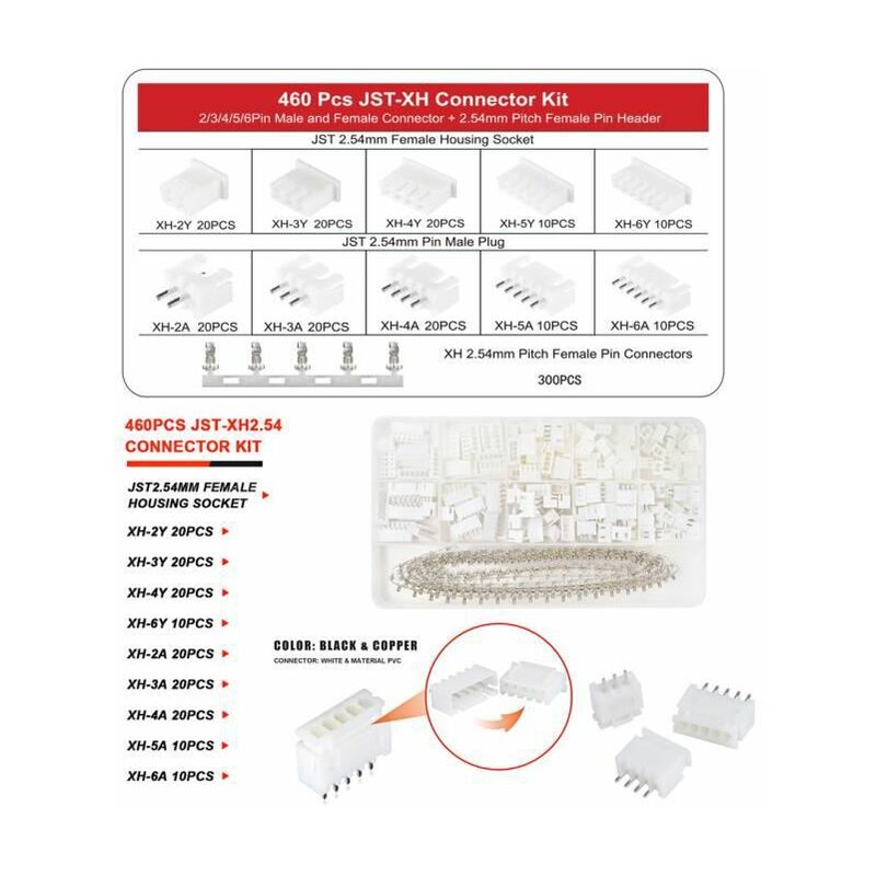 Dupont – pince à sertir PH2.0 XH2.54, SN-01BM, avec connecteur