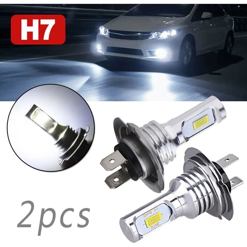 Ampoules de phares de voiture LED H7 H11 H1, 360 cuivre, pour