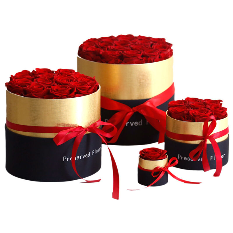 Carton d'emballage de surprise, fleur, coffret cadeau personnalisé,  mariage, saint-valentin boîte cadeau immortel