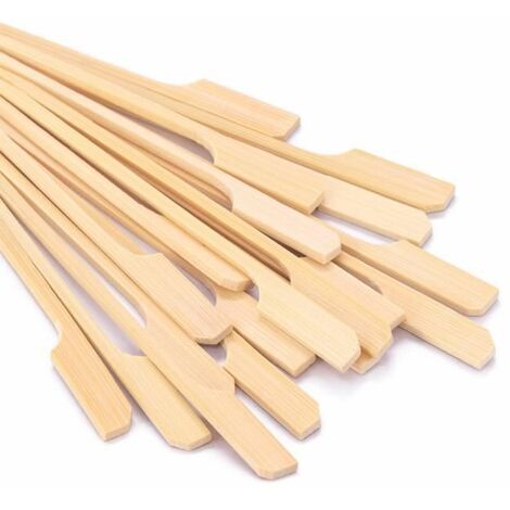 Piques à brochette en bois - 100 pièces - Accessoires en bois - 10