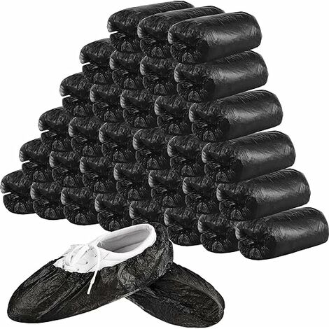 400 Pièces (200 Paires) Couvre-Chaussures et Couvre-Bottes Jetables pour  Plancher, Tapis, Protège-Chaussures, Antidérapant