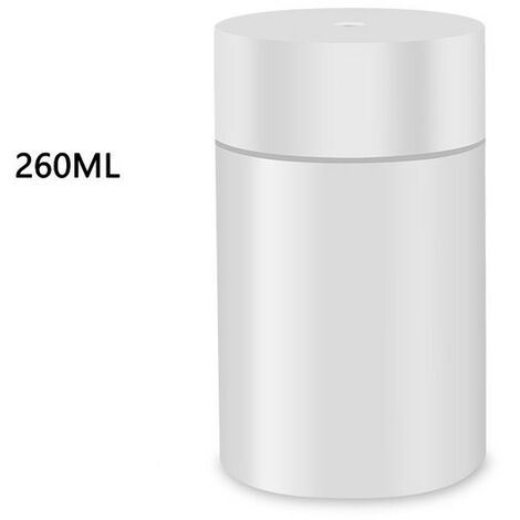 Humidificateur d'air à ultrasons avec USB, Lampe LED 260ML, Mini