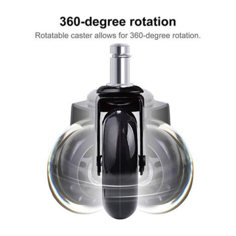 Lot De Bouchons Et Roulettes Pour Pieds De Chaise De Bureau - En Caoutchouc, Protège Sols Et Meubles