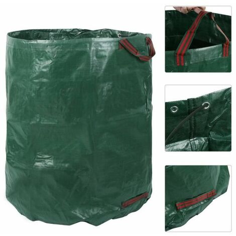 Sac Poubelle de Jardin 500L Couleur Vert 2 Pi ces Ext rieur