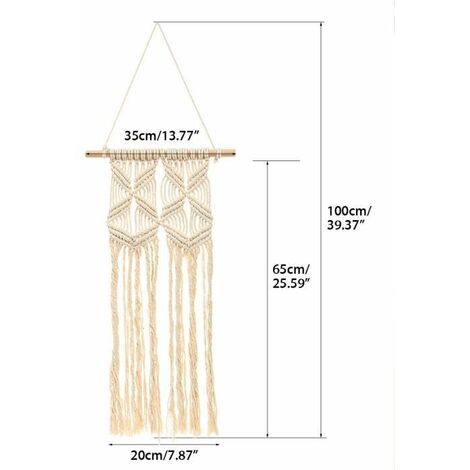 Tapisserie Murale En Macramé, Décoration Murale Tissée De Mariage Avec