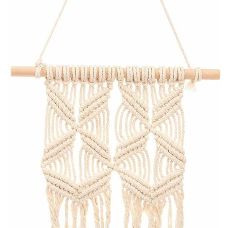 Fenteer Tapisserie Murale Suspendue En Macramé, Boho, Décoration Murale