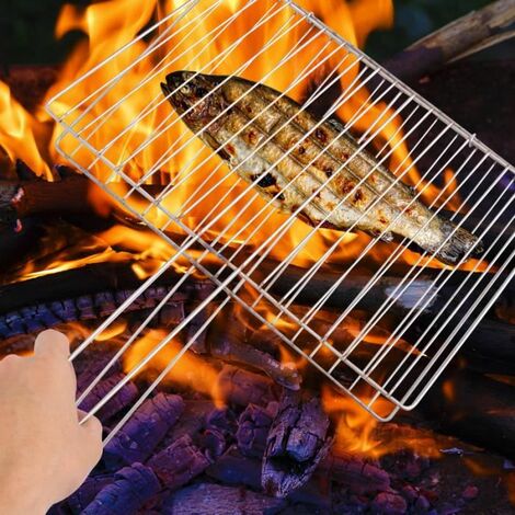 Pince barbecue en bois et acier inoxydable