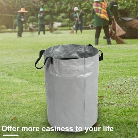 Sac de déchets de jardin de grande capacité durable résistant fait de  poubelle de stockage imperméable